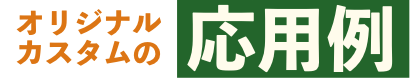 オリジナルカスタムの応用例
